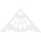 Ekena Millwork Pitch Wagon Wheel Architectural Grade PVC Gable Pediment, 48"W x 28"H x 1"P (14/12) GPP048X028X100WAG - alternate 3